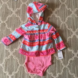 Carters never worn hoodie & onesie